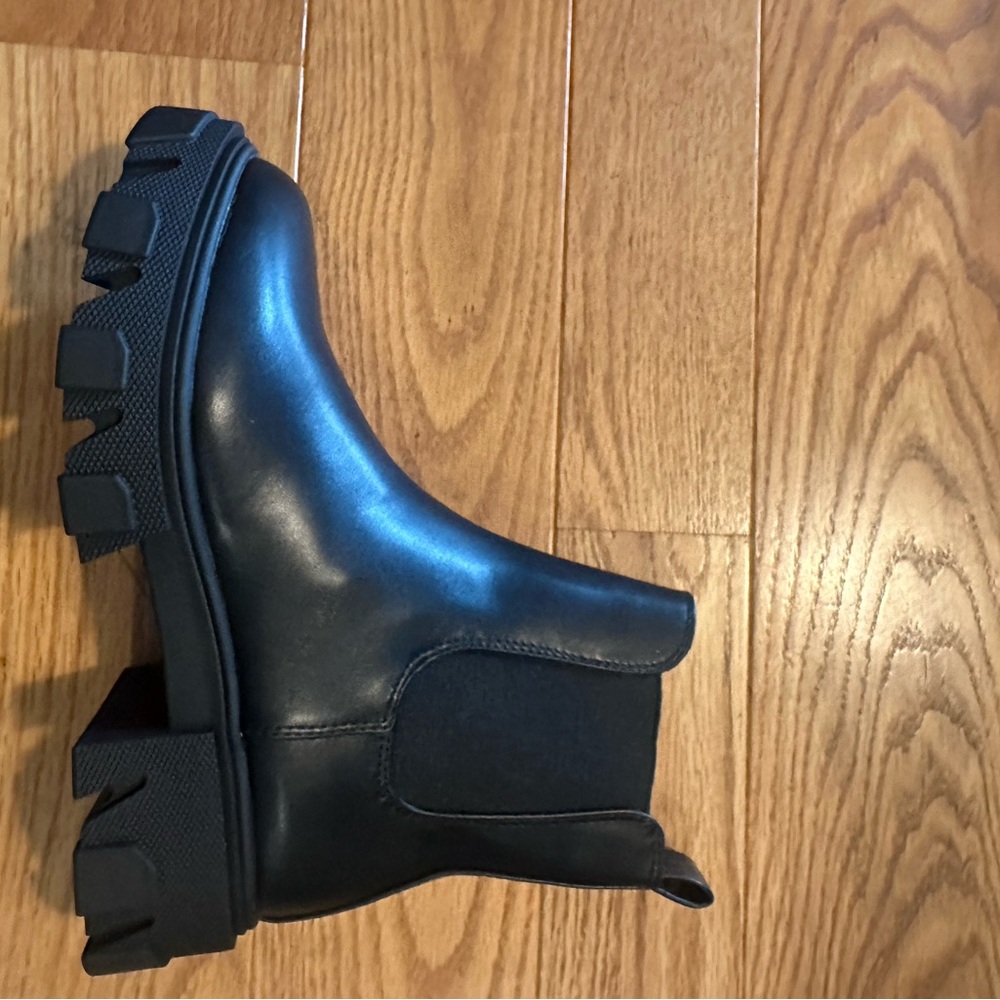 Urban Outfitters Black Ankle Boots with Chunky Sole